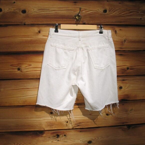 GRLFRND SAMPLE Marjan Distressed Bermuda Denim Jean Shorts - Picture 7 of 11